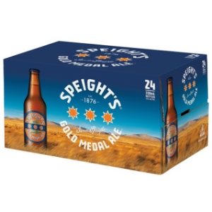 Picture of Speights Gold 24pk Btls 330ml