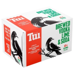 Picture of Tui 7% Vodka Lime and Soda 12pk Cans 250ml