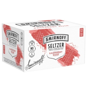 Picture of SmirnOff Seltzer Raspberry Rose & Vodka 5% 12pk Cans