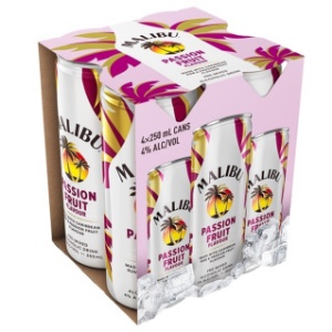 Picture of Malibu Passionfruit 4pk Cans 250ml