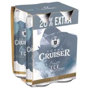 Picture of Cruiser 7% Vodka Ice 4pk Big Cans 300ml