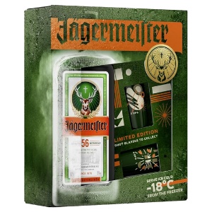 Picture of Jagermeister 700ml + 2 Metal Shot Glasses Gift pack